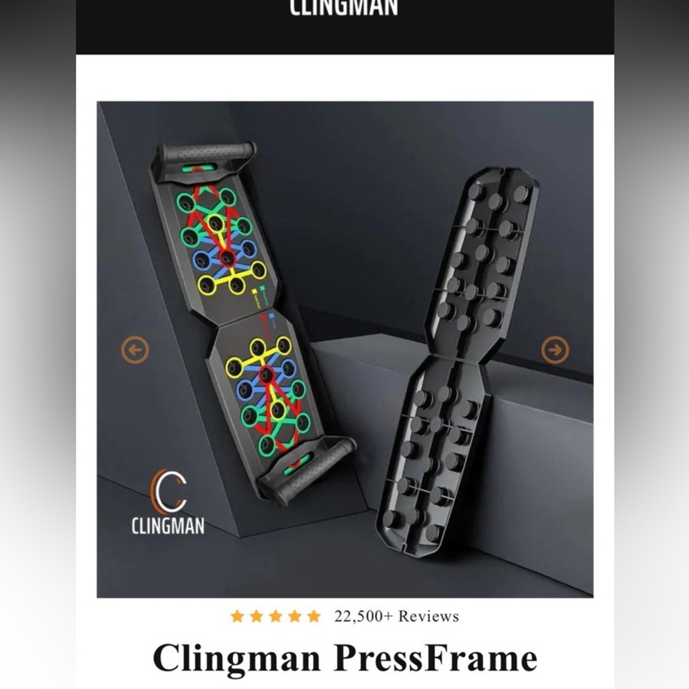 Clingman PressFrame Multi-Color Exercise Board